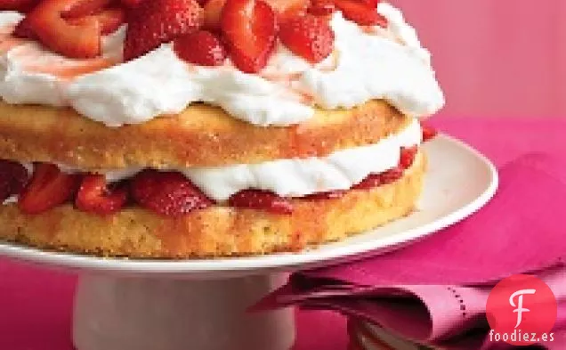 Pastel de Crema de Fresa