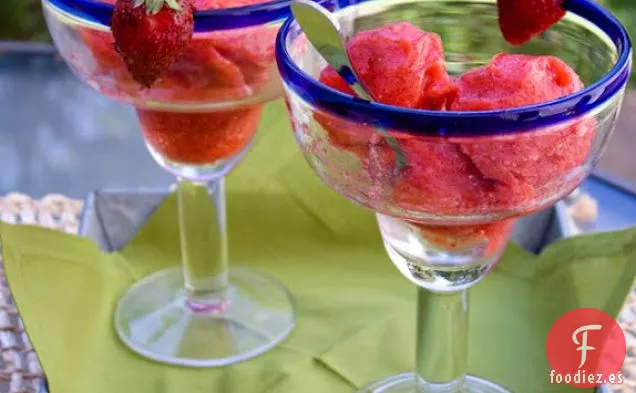 Sorbete de Margarita de Fresa