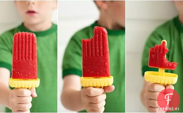 Paletas de Fresa Saludables