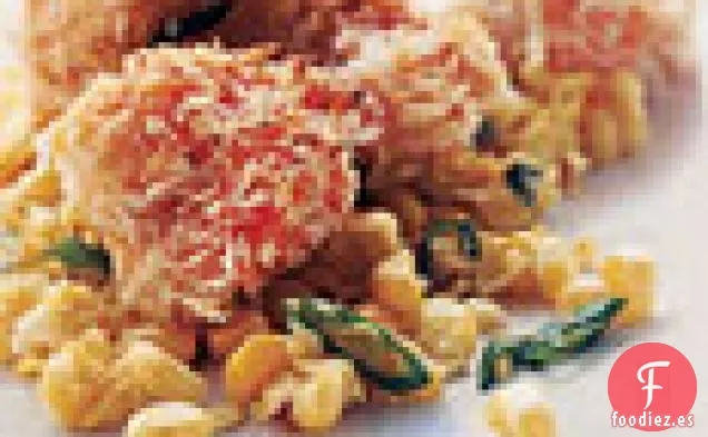 Camarones Chipotle Crujientes Con Maíz Y Cebolletas