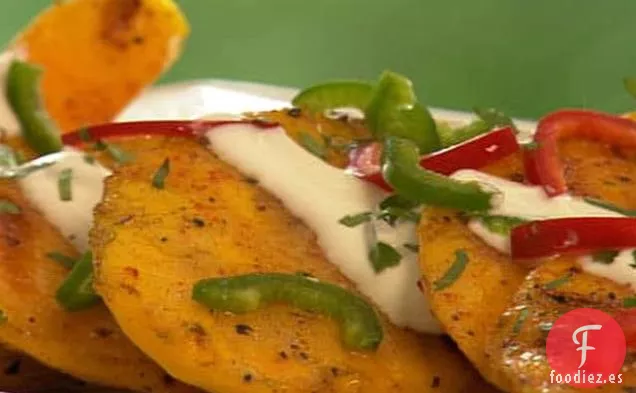 Mango Picante a la Parrilla con Crema