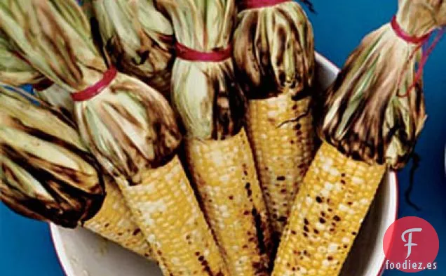 Maíz a la Parrilla con Mantequilla de Mango y Habanero