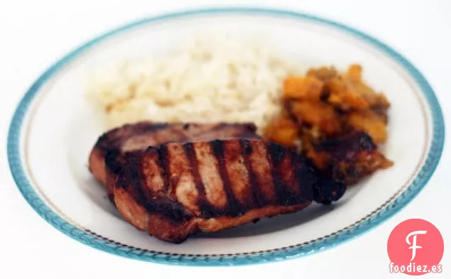 Costillas de Cerdo Deshuesadas A La Parrilla Marinadas Con Mango