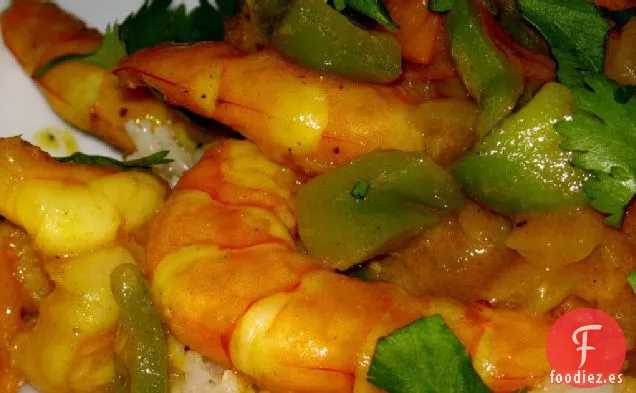 Cenas Sencillas: Camarones al Curry con Arroz Integral