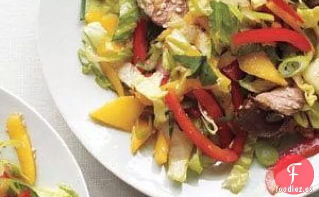 Ensalada Asiática De Carne Con Mango