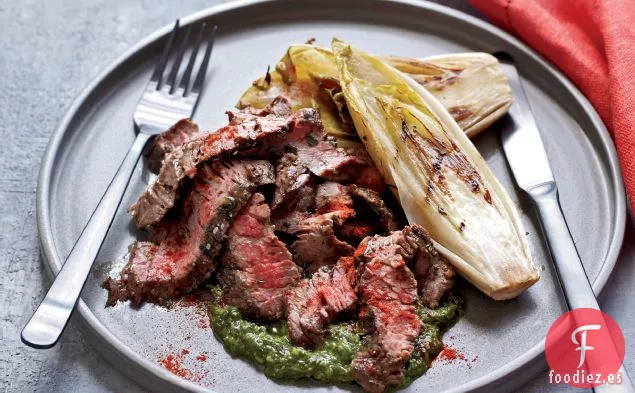 Filete de Falda a la Parrilla con Salsa Verde