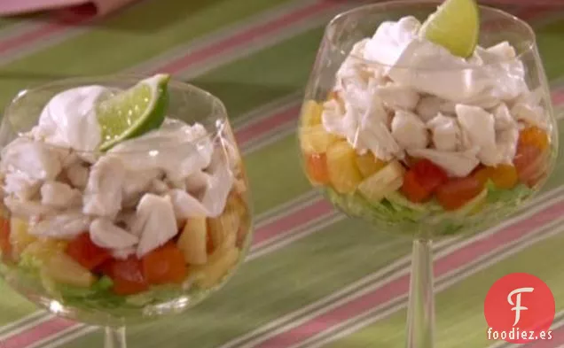 Ensalada de Cangrejo con Salsa de Mango