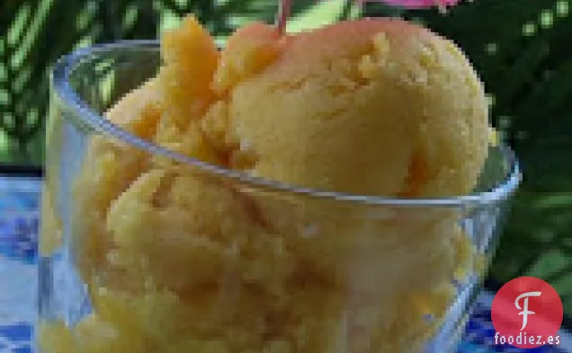 Sorbete De Mango Fresco Con Piña