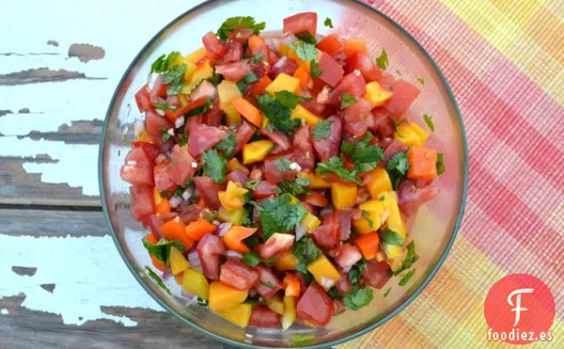 Salsa de Tomate y Mango Fresco