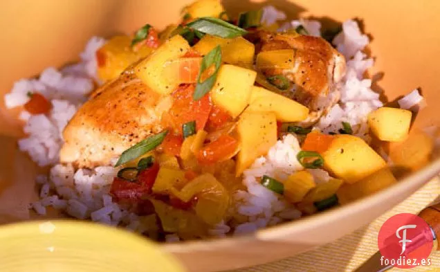 Pollo con Salsa de Mango al Curry