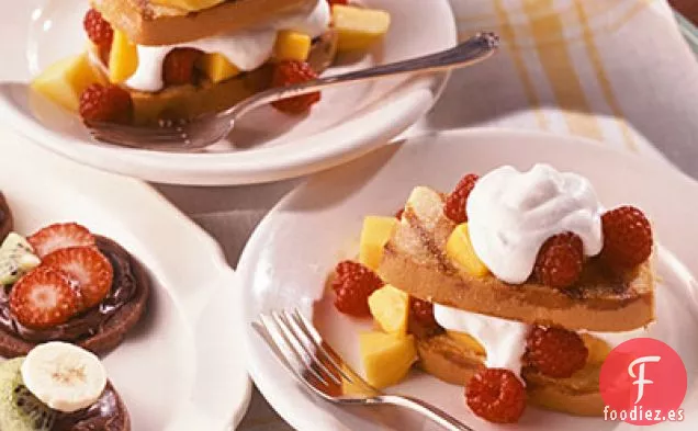 Tarta de Frambuesa y Mango A la Parrilla