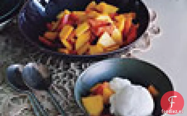 Sorbete de Guanábana con Frutas Tropicales