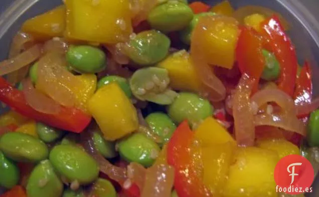 Salsa de Edamame y Mango