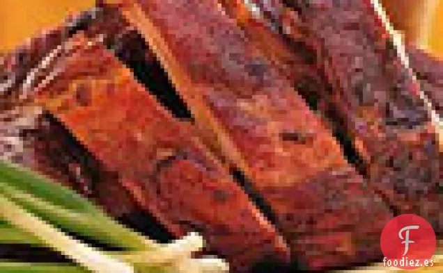 Costillas Cocidas a fuego Lento con Adobo de Mango y Chutney