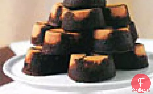 Tortas Individuales de Chocolate y Mantequilla de Maní