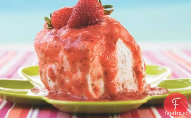 Mousse De Frutas Con Pastel De Ángel