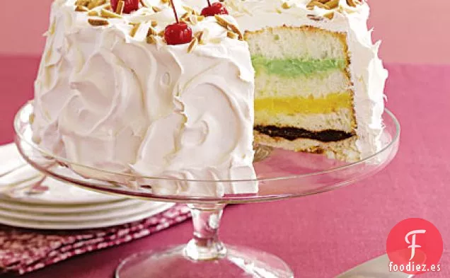 Pastel de Capas de Colores