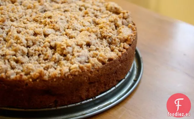 Pastel de Café con Miga de Manzana