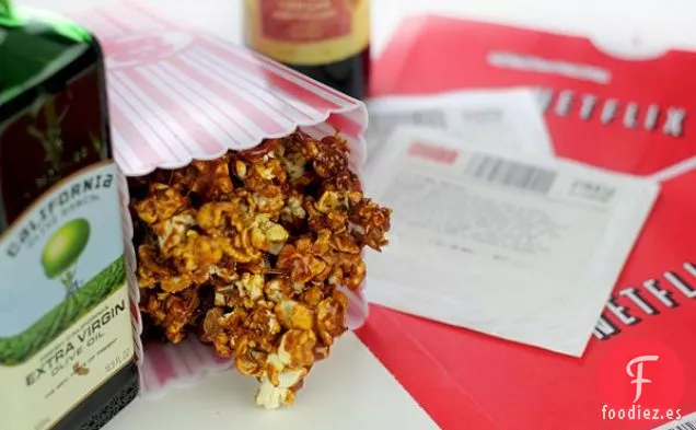 Receta de Palomitas de Maíz con Caramelo Balsámico