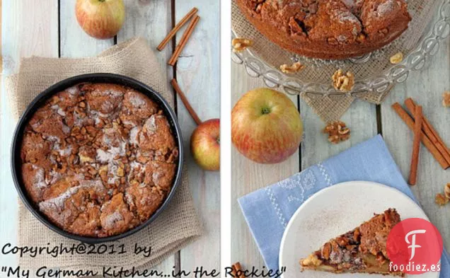 Pastel de Manzana de Nuez (Sin gluten)