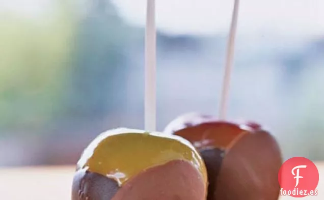 Manzanas de Caramelo con Doble Chocolate