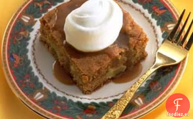 Pastel De Manzana Con Salsa De Caramelo