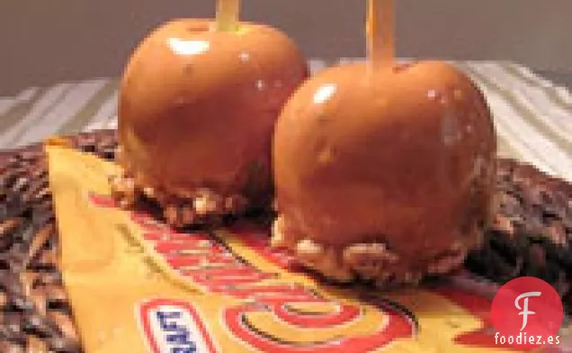 Una Manzana A La Semana: Manzanas Caramelizadas Calvados Con Nueces Saladas