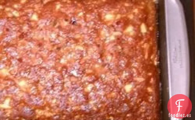 Pastel De Manzana Con Salsa De Limón