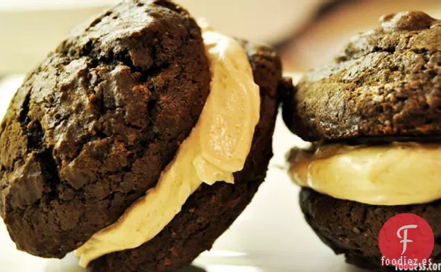 Tartas Whoopie Con Crema De Mantequilla De Caramelo Salado