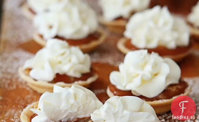 Nuez De Caramelo Y Macadamia Con Tartas De Chocolate Blanco