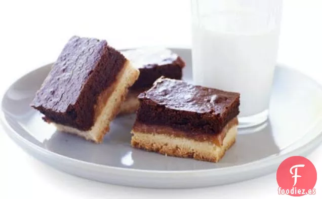 Barras de Brownie de Caramelo y Mantequilla
