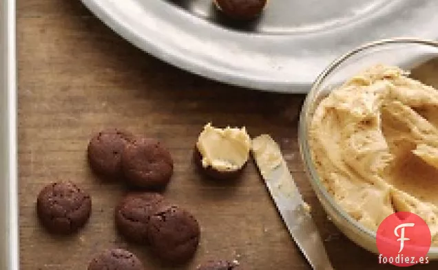 Galletas de Sándwich de chocolate y caramelo