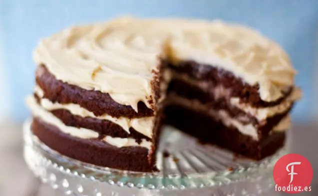 Mi Mejor Pastel De Chocolate Con Queso Crema De Chocolate Blanco