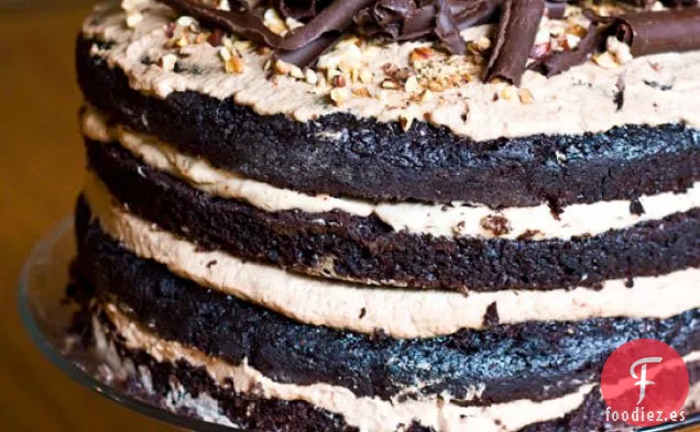 Pastel De Chocolate Con Mousse De Avellanas