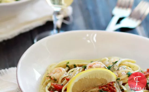 Gambas Con Tomates Secados Al Sol Y Alcachofas