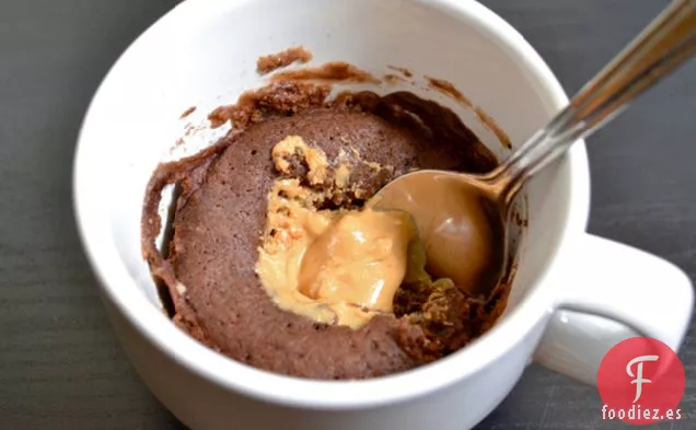 el Pastel de Taza de Chocolate