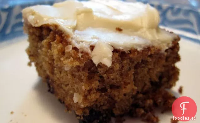 Pastel De Avena Con Chispas De Chocolate Con Glaseado De Queso Crema