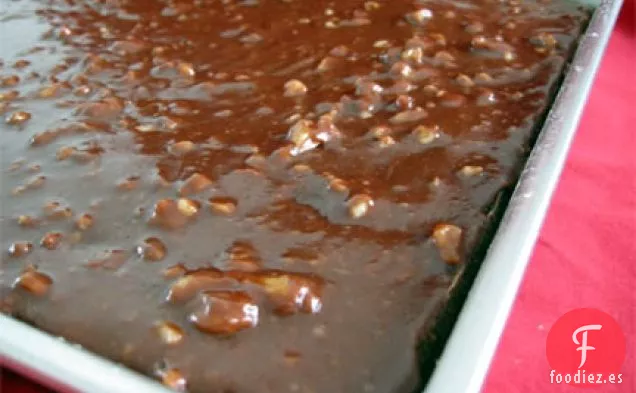 Pastel de Chocolate Retro de Mamá (también conocido como Pastel de Hojas de Texas)