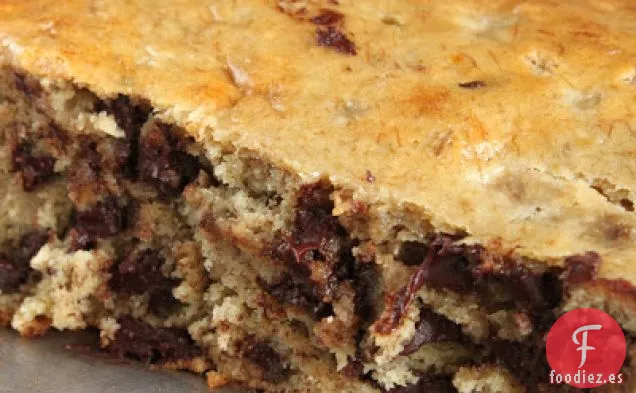 Pastel de Chocolate con Chips de Plátano