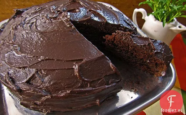 Pastel Mexicano De Chocolate Caliente Con Glaseado De Ganache Inspirado En Da