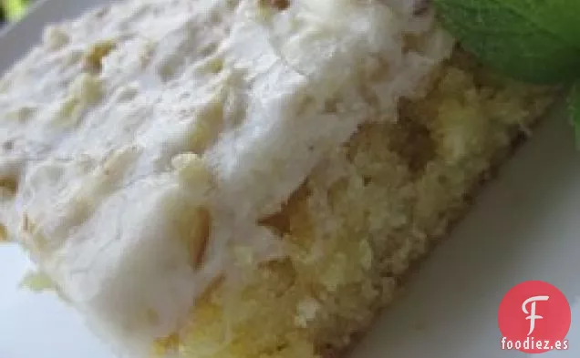Pastel de Hojas de Texas Blanco