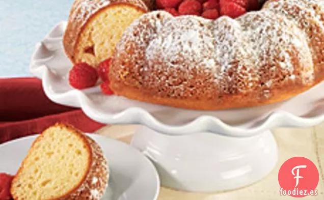 Tarta Bundt Con Frambuesas