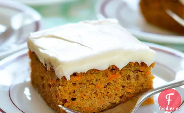 Pastel De Zanahoria Con Glaseado De Queso Crema