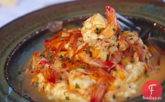 Camarones Cremosos y Sémola