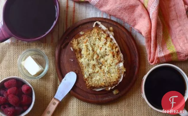 Pan de Pastel de Zanahoria con Glaseado de Queso Crema