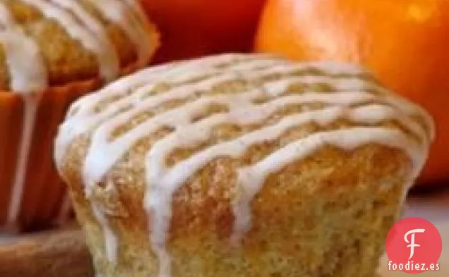Magdalenas de Pastel de Zanahoria con Glaseado de Canela