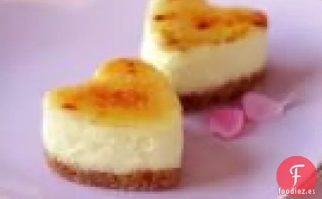 Mini Pasteles de Queso Brûléed