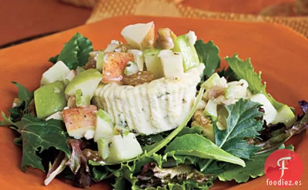Salados Pasteles De Queso Azules Con Ensalada Waldorf