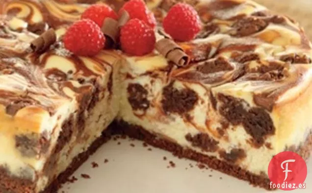 Pastel de Queso con Helado de Brownie