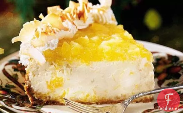 Tarta de Queso de Piña Colada Festiva